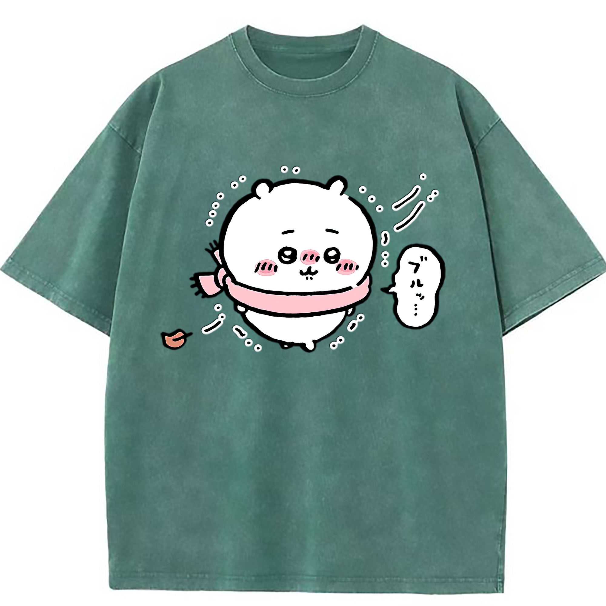 （画像用） ちいかわ ちいかわ Chii-kawa chiikawa 綿100% ヴィンテージ風 半袖Tシャツ（フロントプリント）